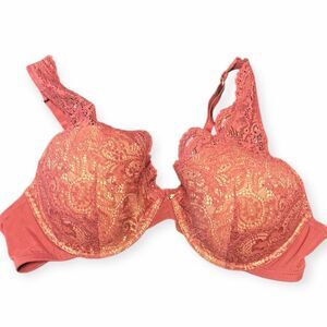 THIRDLOVE Women’s Coral Lace Contour Plunge Bra Size 40B